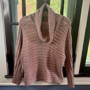 Mauve colored cowl neck sweater. In great condition. Worn once.